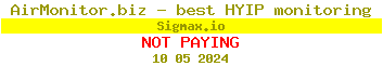 Sigmax.io HYIP Status Button