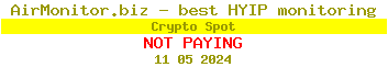 Crypto Spot HYIP Status Button