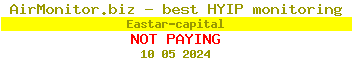 Eastar-capital HYIP Status Button