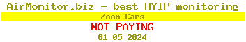 Zoom Cars HYIP Status Button