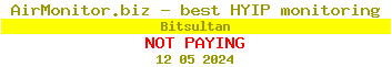 Bitsultan HYIP Status Button