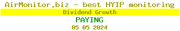 Dividend Growth HYIP Status Button
