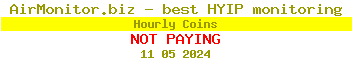 Hourly Coins HYIP Status Button