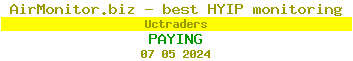 Uctraders HYIP Status Button