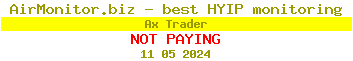 Ax Trader HYIP Status Button